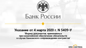 Формы документов, применяемых при казначейском обеспечении обязательств в случае банковского сопровождения контрактов