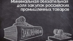 Проект постановления о минимальной доле закупок промышленных товаров (№ 44-ФЗ)