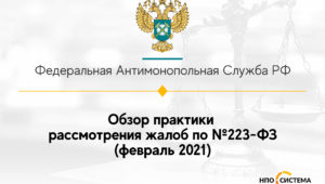 Обзор практики рассмотрения жалоб по №223-ФЗ