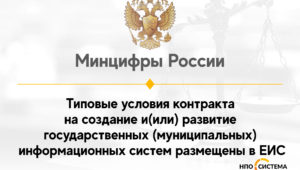Типовые условия контракта на развитие государственных информационных систем размещены в ЕИС